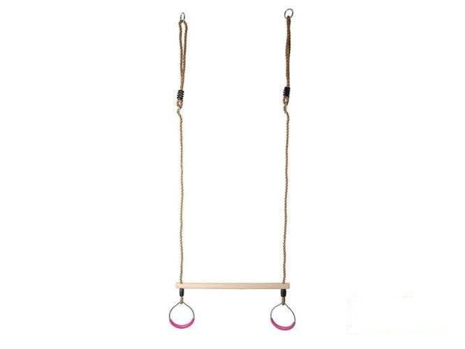 Trapecio de gimnasia con aros redondos