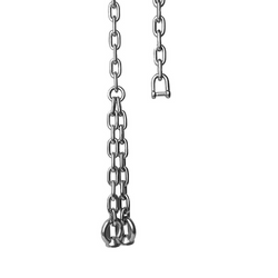 Juego de cadenas de acero inoxidable de 6 mm - 1,5 m