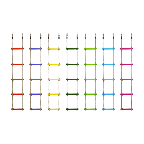 Escalera de cuerda con 5 varillas de plástico