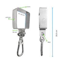 Soporte metálico para columpio 90x90