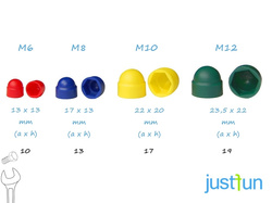 Juego de tapones de rosca M12 para parques infantiles