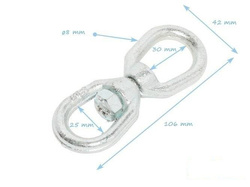 Rótula galvanizada M8