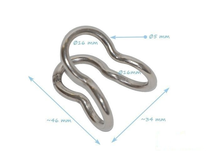 Acoplador transversal para cable reforzado de 16 mm tipo U