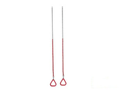 Aros de gimnasia triangulares encadenados