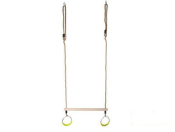 Trapecio de gimnasia con aros redondos