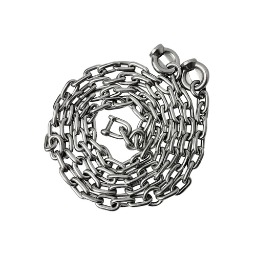 Juego de cadenas de acero inoxidable de 6 mm - 1,5 m