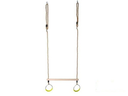 Trapecio de gimnasia con aros redondos