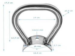 Soporte de barra de equilibrio para barra de Ø120-140 mm