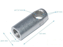 Conector en T de aluminio 16T