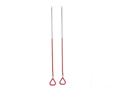 Aros de gimnasia triangulares encadenados