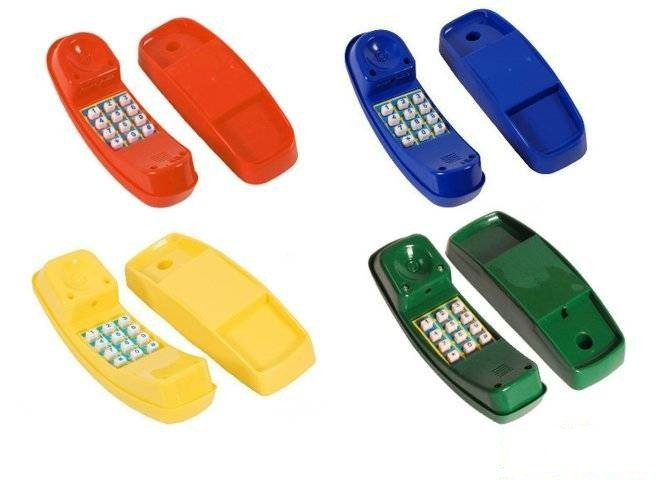 Teléfono + Volante + Telescopio - Elementos para el parque infantil