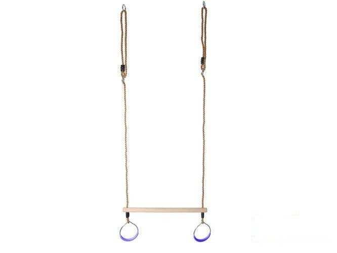 Trapecio de gimnasia con aros redondos