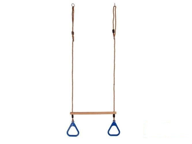 Trapecio de gimnasia con aros triangulares