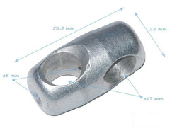 Conector transversal de aluminio 16X