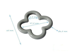 Acoplador transversal para cable reforzado abierto