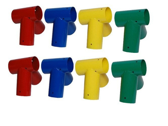 2 x conexión de viga Ø100 mm, 100°