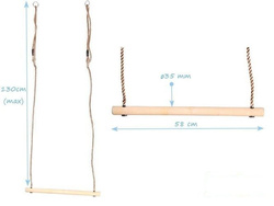 Trapecio de gimnasia de madera